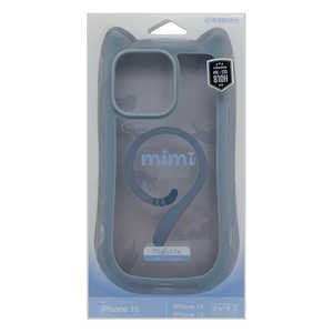 ラスタバナナ iPhone15/14/13 mimi 猫耳ハイブリッドケース TPU×PC Magsafe対応 MIL規格準拠 スモーキーブルー 8349IP361HPMSBL ラスタバナナ iPhone15/14/13 mimi 猫耳ハイブリッドケース TPU×PC Magsafe対応 MIL規格準拠 スモーキーブルー 8349IP361HPMSBL