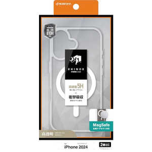 ラスタバナナ iPhone 16(6.1インチ)RHINOX ハイブリッドケース TPU×アクリル 5H 衝撃吸収 MIL規格準拠 Magsafe対応 クリア 8365IP461HAMCL ラスタバナナ iPhone 16(6.1インチ)RHINOX ハイブリッドケース TPU×アクリル 5H 衝撃吸収 MIL規格準拠 Magsafe対応 クリア 8365IP461HAMCL