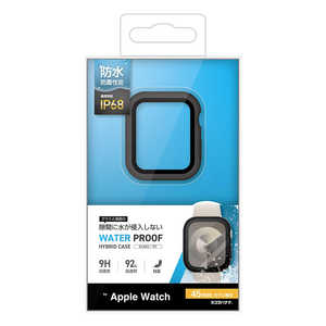 ラスタバナナ Apple Watch Series 8/7 45mm用 ガラス+PC一体型 防水ケース IPX68 ブラック GHB4628AW45 ラスタバナナ Apple Watch Series 8/7 45mm用 ガラス+PC一体型 防水ケース IPX68 ブラック GHB4628AW45