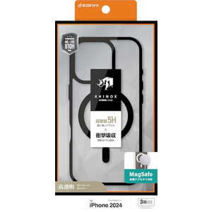 ラスタバナナ iPhone 16 Pro(6.3インチ) RHINOX ハイブリッドケース TPU×アクリル 5H 衝撃吸収 MIL規格準拠 Magsafe対応 ブラッククリア 8376IP461PHAMBK ラスタバナナ iPhone 16 Pro(6.3インチ) RHINOX ハイブリッドケース TPU×アクリル 5H 衝撃吸収 MIL規格準拠 Magsafe対応 ブラッククリア 8376IP461PHAMBK