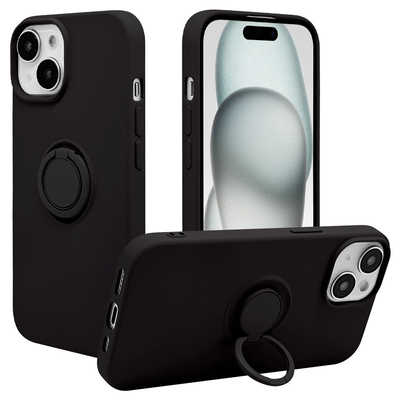 ラスタバナナ iPhone15/14/13 TPUリングケース ブラック