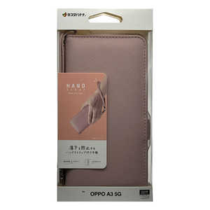 ラスタバナナ OPPO A3 5G ハンドストラップ付き手帳型ケース ピンク 8475OA3BHSLPK ラスタバナナ OPPO A3 5G ハンドストラップ付き手帳型ケース ピンク 8475OA3BHSLPK