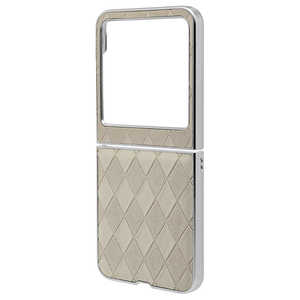 RBSELECT motorola razr 50 ハードケース 格子柄 ホワイト 8493MR50PCCWH