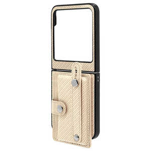 RBSELECT motorola razr 50 ハードケース レザータイプ落下防止ベルト付き イエロー 8498MR50PCLYE