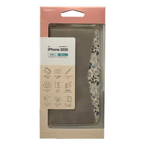 ラスタバナナ iPhone 16e 花柄手帳型ケース グレージュ 8625IP5EBHSGRG ラスタバナナ iPhone 16e 花柄手帳型ケース グレージュ 8625IP5EBHSGRG