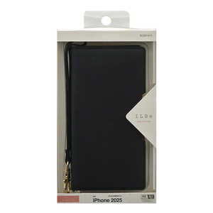 ラスタバナナ iPhone 16e iLBE 手帳ケース+ハンドストラップ カードポケット ブラック 8629IP5EBHSBK ラスタバナナ iPhone 16e iLBE 手帳ケース+ハンドストラップ カードポケット ブラック 8629IP5EBHSBK