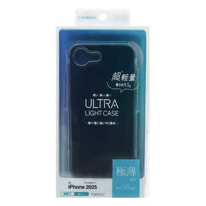 ラスタバナナ iPhone 16e ULTRA LIGHT 極薄設計PCケース 0.6mm クリアブラック 8691IP5EPCBK ラスタバナナ iPhone 16e ULTRA LIGHT 極薄設計PCケース 0.6mm クリアブラック 8691IP5EPCBK
