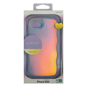 ラスタバナナ iPhone 16e MY.DECOR ハイブリッドケース TPU×PC - wave - ホログラム クリア 8693IP5EHPHL ラスタバナナ iPhone 16e MY.DECOR ハイブリッドケース TPU×PC - wave - ホログラム クリア 8693IP5EHPHL