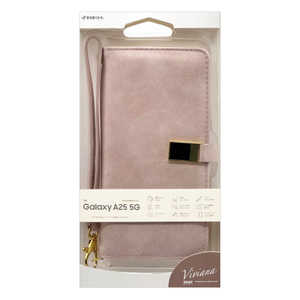 ラスタバナナ Galaxy A25 5G VIVIANA手帳型ケース ライトピンク 8717GA25BVILPK ラスタバナナ Galaxy A25 5G VIVIANA手帳型ケース ライトピンク 8717GA25BVILPK