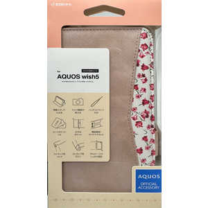 ラスタバナナ AQUOS wish5 花柄手帳型ケース ライトピンク 8813AW5BHLPK ラスタバナナ AQUOS wish5 花柄手帳型ケース ライトピンク 8813AW5BHLPK