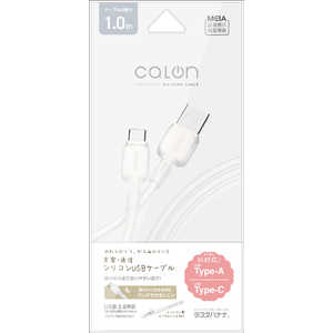ラスタバナナ USB-A ⇔ USB-Cケーブル ［充電 / 転送 / 1.0m / USB2.0］ ［USB-A ⇔ USB-C］ ホワイト R10CAAC3A07WH