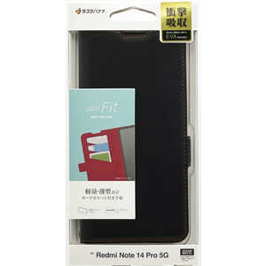 ラスタバナナ Redmi Note 14 Pro 5G 薄型手帳サイドマグネットケース ブラック×レッド 8847R14PBSMBKR ラスタバナナ Redmi Note 14 Pro 5G 薄型手帳サイドマグネットケース ブラック×レッド 8847R14PBSMBKR
