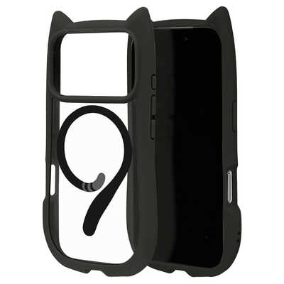 ラスタバナナ iPhone 17 Proケース mimi 猫耳 TPU×PC 磁力充電対応 BK