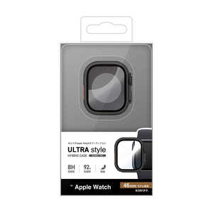 X^oii Apple Watch series10 46mm KXtB P[X Jo[ nCubh   BK PC{GLASS KX̌^veN^[ \ʍdx8H ub