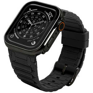 ���X�^�o�i�i Apple Watch 44/45/46/49mm ULTRA STYLE silicon band �u���b�N RBLAWUS4408BK