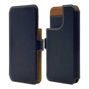 ラスタバナナ MagSafe対応 汎用手帳型ケース 6.7-6.9インチ対応 NV×BR ネイビー×ブラウン RFMB02SMNVB