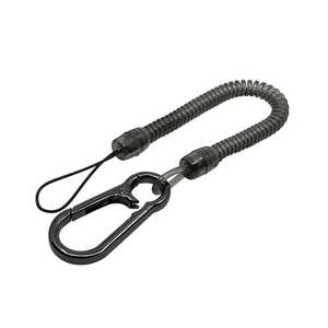 ラスタバナナ コイルストラップ カラビナ BK ブラック RCSTC04BK