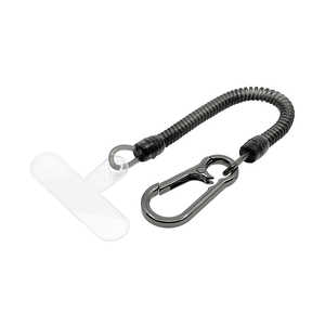 ラスタバナナ コイルストラップ カラビナ ストラップホルダータイプ BK ブラック RCSTCH01BK
