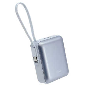 ラスタバナナ 10000mAh 超小型モバイルバッテリー A×1 C×1 Cケーブル×1 PD20W BL ［USB Power Delivery対応 / 2ポート］ ブルー RLI100C20W06BL