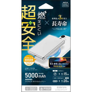 ���X�^�o�i�i 5000mAh ���ő̔��^�}�O�l�b�g�t���C�����X ���o�C���o�b�e���[ WC15W PD20W [ USB Power Delivery�Ή� / 1�|�[�g ] �V���o�[ RLI050WCC20W01SV