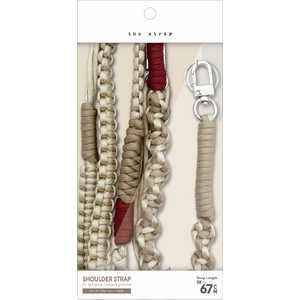 ラスタバナナ the strap shoulder IV×BE×RD アイボリー×ベージュ×レッド RSST11IVBERD