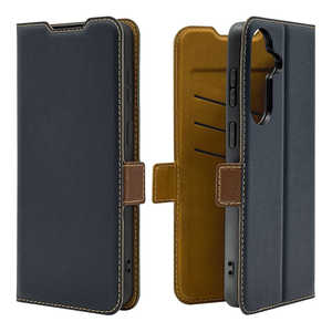 ラスタバナナ Galaxy S26＋ 薄型手帳サイドマグネットケース NV×BR ネイビー×ブラウン 9318GS26PBSMNVB