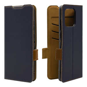 ラスタバナナ motorola edge 60 薄型手帳サイドマグネットケース NV×BR ネイビー×ブラウン 9382ME60BSMNVB