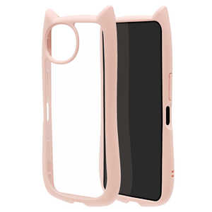 ラスタバナナ AQUOS Wish6 猫耳ケース TPU×PC スモーキーピンク 9546AW6HPSPK
