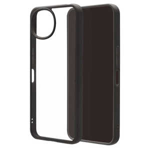ラスタバナナ AQUOS Wish6 ハイブリッドケース TPU×PC ブラック 9550AW6HPBK