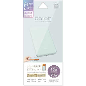 ���X�^�o�i�i calon 5000mAh ���ő� ���C�����X���o�C���o�b�e���[ WC15W PD20W �X���[�L�[�u���[ RLI050WCC20W02SBL