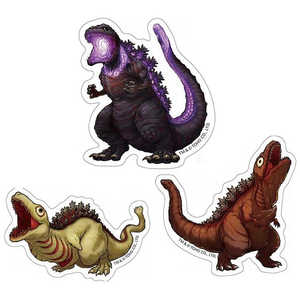 東宝 ゴジラ ステッカーセットB C