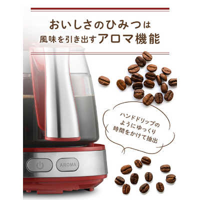 新品未使用　デロンギ　ICM12011J-R RED デロンギ アクティブ ドリップコーヒーメーカー パッション