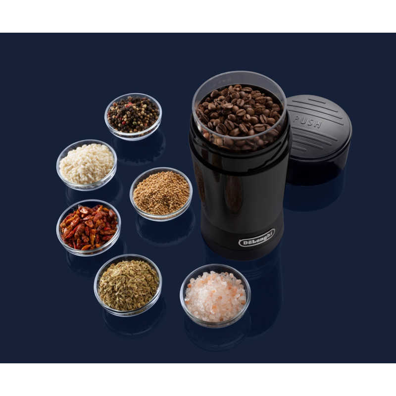 デロンギ カッター式コーヒーグラインダー ブラック KG200J の通販 | カテゴリ：日用品・化粧品・医薬品 | デロンギ 家電通販のコジマネット  - 全品代引き手数料無料