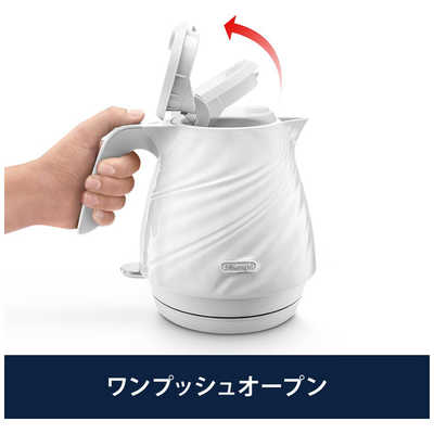 デロンギ 【アウトレット】Seta 電気ケトル ホワイト [0.8L] KBS1200J