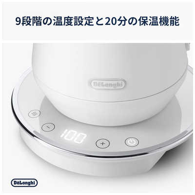 デロンギ エクレティカ 温度設定機能付き電気ケトル ［0.8L］ ウィム