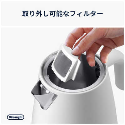 デロンギ エクレティカ 温度設定機能付き電気ケトル ［0.8L］ ウィム