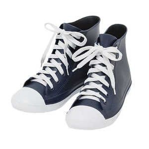 丸和貿易 オーセンティック ハイカットレインスニーカー S(23-24cm) ネイビー HIRAINSNEAKERS 丸和貿易 オーセンティック ハイカットレインスニーカー S(23-24cm) ネイビー HIRAINSNEAKERS