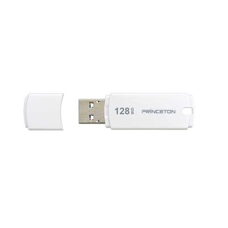 プリンストン プリンストン キャップ付きUSBフラッシュメモリー ホワイト [128GB/USB3.0/USB TypeA/キャップ式] PFU-XJF/128GWH PFU-XJF/128GWH