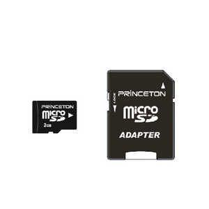 プリンストン microSDメモリーカード (SD変換アダプタ付き) (2GB) RPMSD-2G 