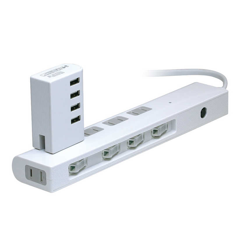 プリンストン プリンストン 多機能型USB給電機能付マルチタップ PPSR-UTAP8WH PPSR-UTAP8WH