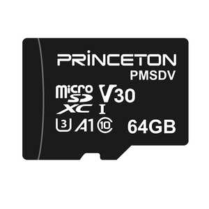 プリンストン microSDXCカード ビデオ録画用 64GB UHS-I V30対応 RPMSDV64G