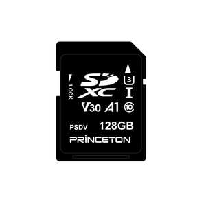 プリンストン SDXCカード ビデオ録画用 128GB UHS-I V30対応 RPSDV128G