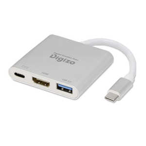 プリンストン [USB-C オス→メス HDMI/ USB-A/ USB-C]USB PD対応 60W 変換アダプタ RPUD-PDC1H