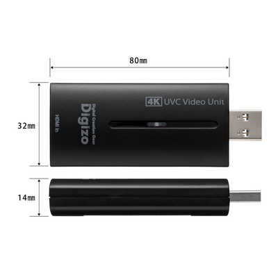 プリンストン UVC対応4K HDMI→USB変換ユニット PCA-UVC4KL の通販 
