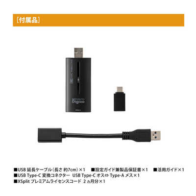 プリンストン Digizo HDMI USB変換ユニット PCA-UVC4KL プリンストン UVC対応4K HDMI→USB変換ユニット PCA-UVC4KL の通販
