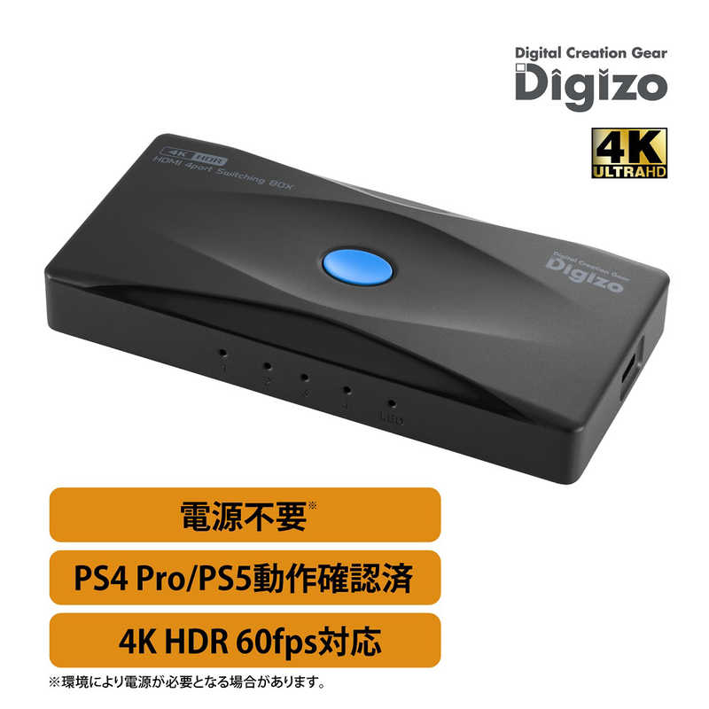 プリンストン プリンストン 4K60p HDR対応4ポートHDMI切換器 RPHM-SW401S RPHM-SW401S