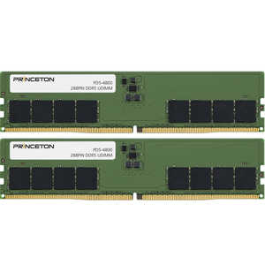 プリンストン 増設用メモリ デスクトップPC用 DDR5-4800 UDIMM[DIMM DDR5 /16GB /2枚] PD5-4800-16GX2