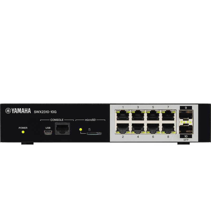 ヤマハ　YAMAHA ヤマハ　YAMAHA スイッチングハブ ［8ポート /1Giga対応 /SFP /microSD /コンソール］ インテリジェントL2スイッチ SWX2310-10GYC SWX2310-10GYC