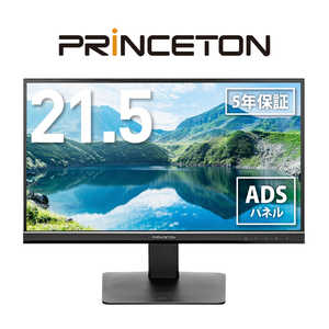 プリンストン 広視野角ADSパネル採用 21.5型ワイドカラー液晶ディスプレイ(ブラック) ［21.5型 /フルHD(1920×1080) /ワイド］ PTFBLG-22W-A