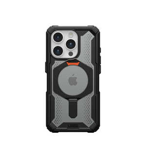 UAG iPhone 15 Pro用 ブラック/オレンジ PLASMA XTE Case タフ アンチショック 耐衝撃 バンカーリング MagSafe対応 UAG-IPH23MA-XTE-B/O